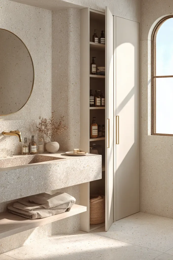 Built In Wall Niches With Cabinet Doors