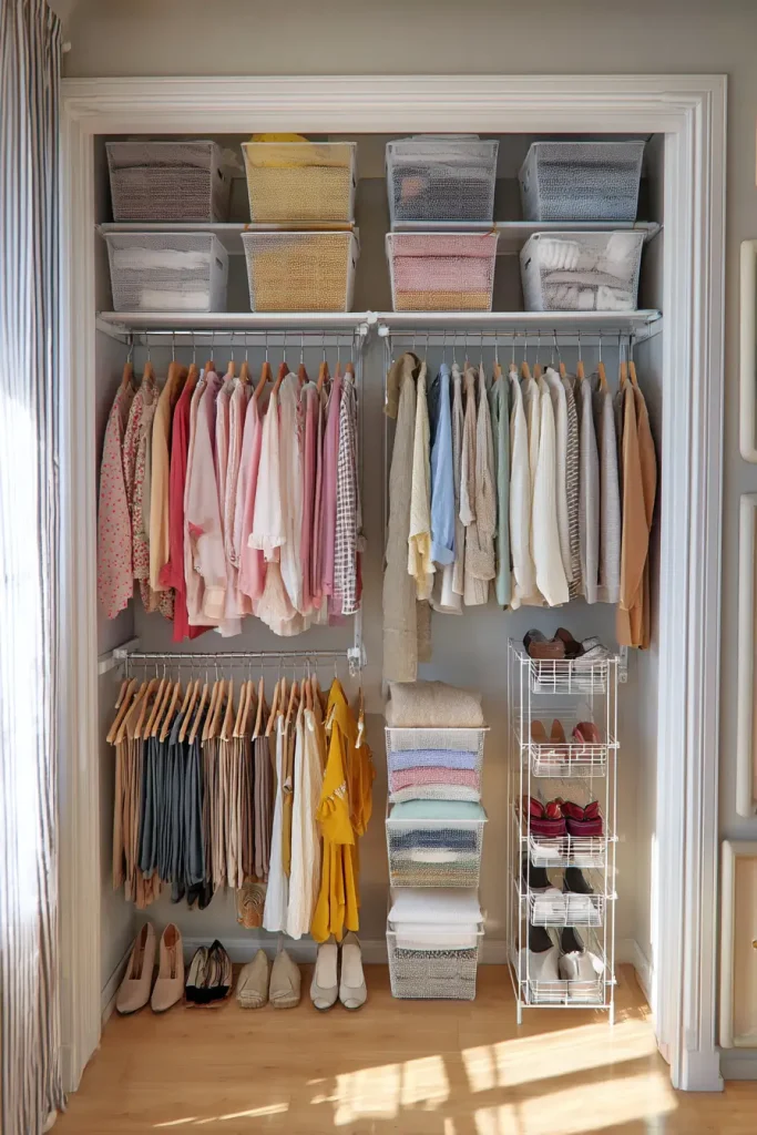  Divide the Closet Into Clear Sections