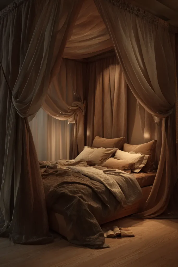 Frame the Bed With a Canopy or Curtains