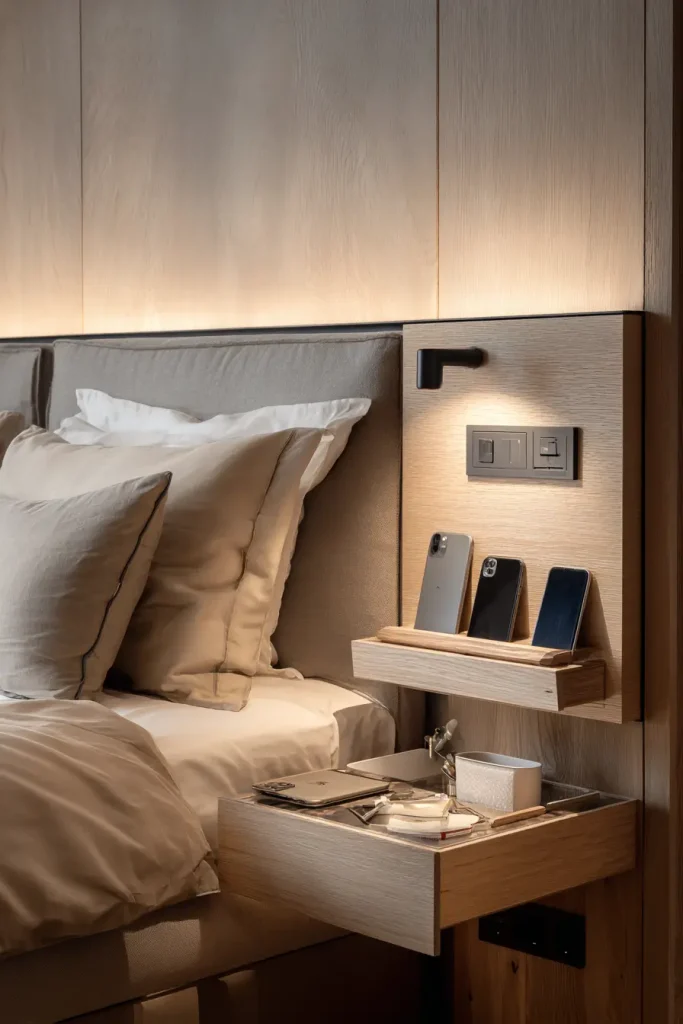 Get a Nightstand With a Built In Charging Station