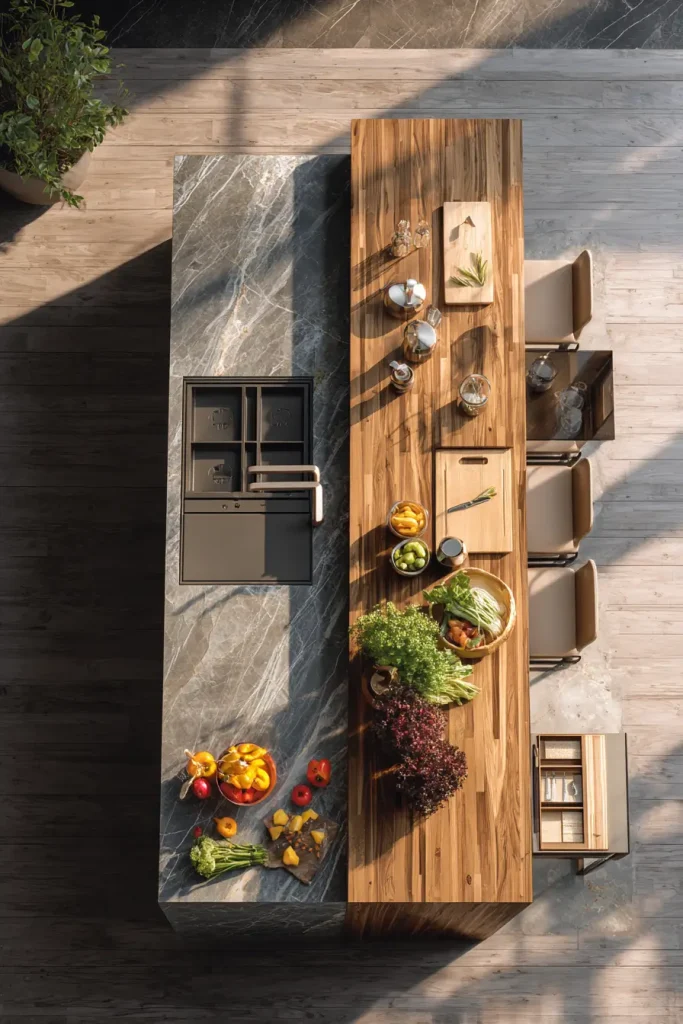 Give Each Cook Their Own Side of the Island