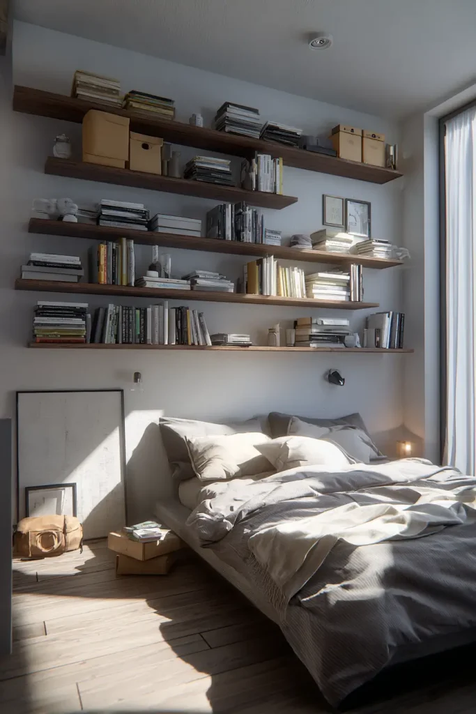 Go Vertical With Floating Shelves