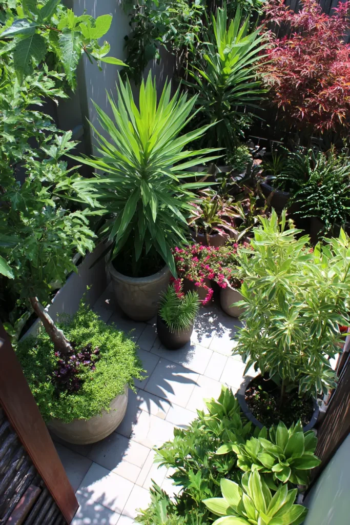 Group Potted Plants Using the Trio Rule