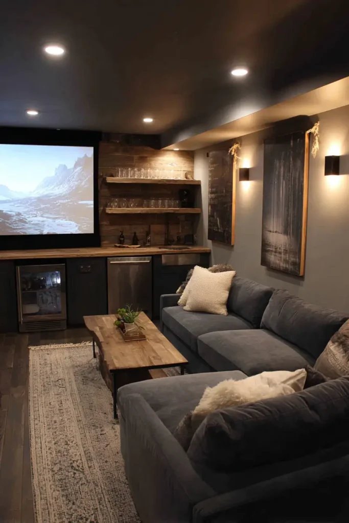 How to Build an Entertainment Room + Mini Bar