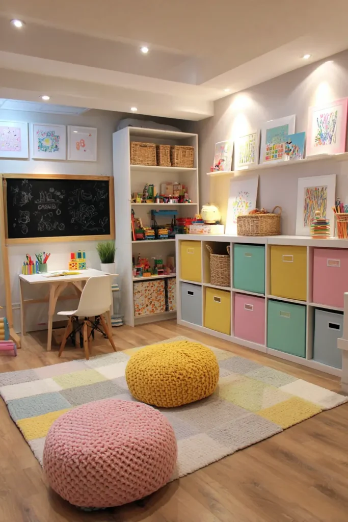 How to Design a Kids Playroom + Study Area