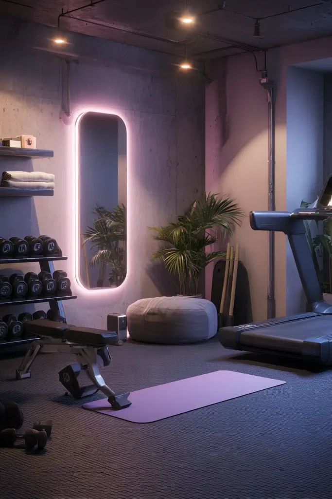 How to Turn Your Basement Into a Gym + Wellness Area