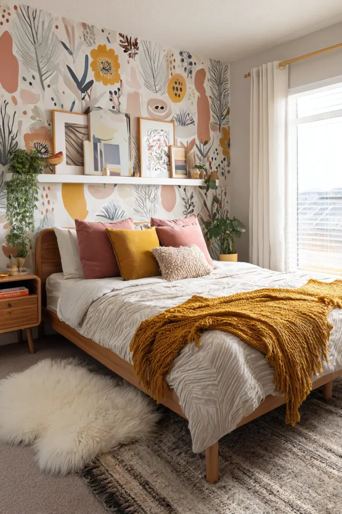 Peel-and-Stick Wallpaper Accent Wall