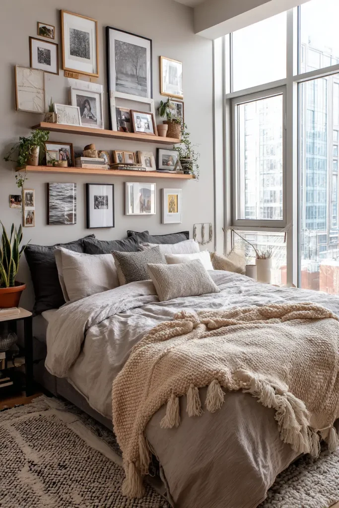 Floating Shelf Gallery Wall