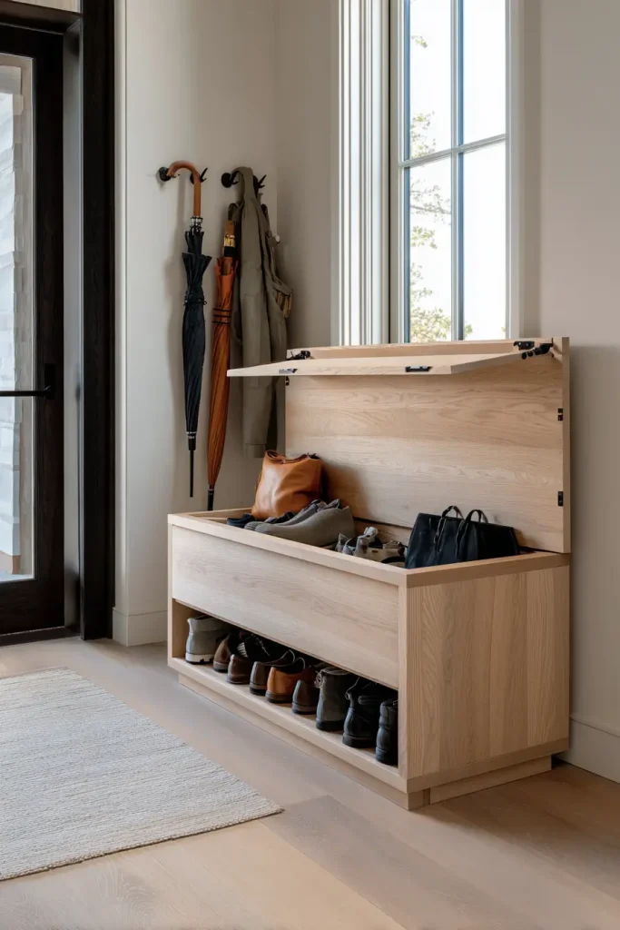 Lift-Top Storage Bench