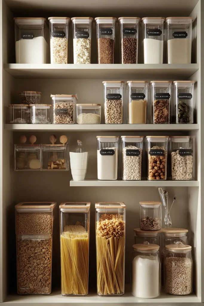 Move Dry Goods Into Uniform Airtight Containers