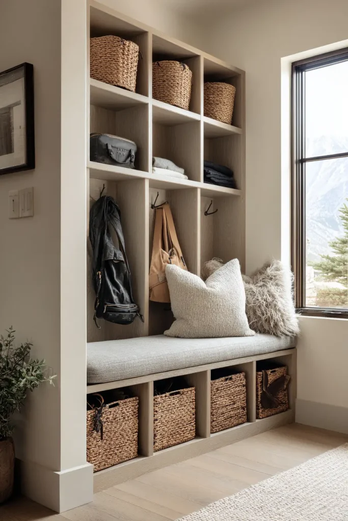 Open Cubby Bench
