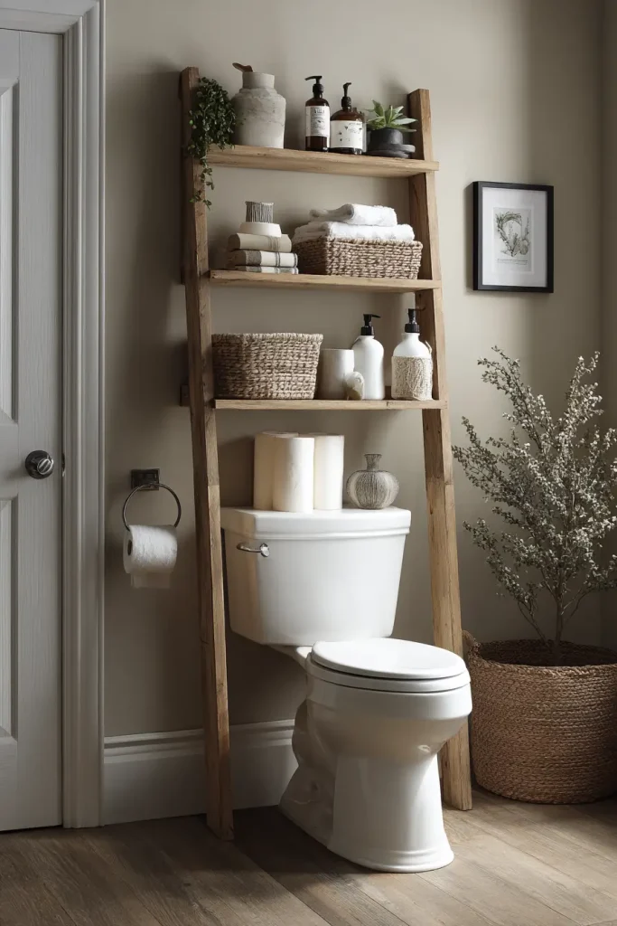 1. Over the Toilet Storage Ladder