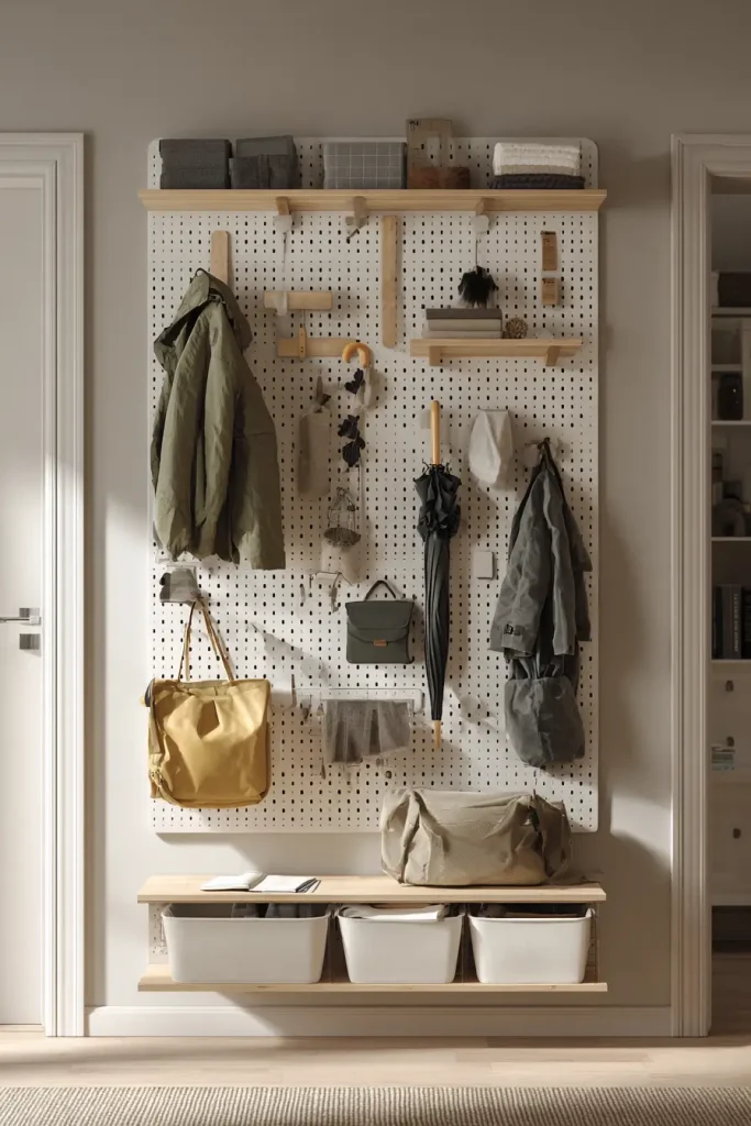 Pegboard Wall Storage That You Can Fully Customize