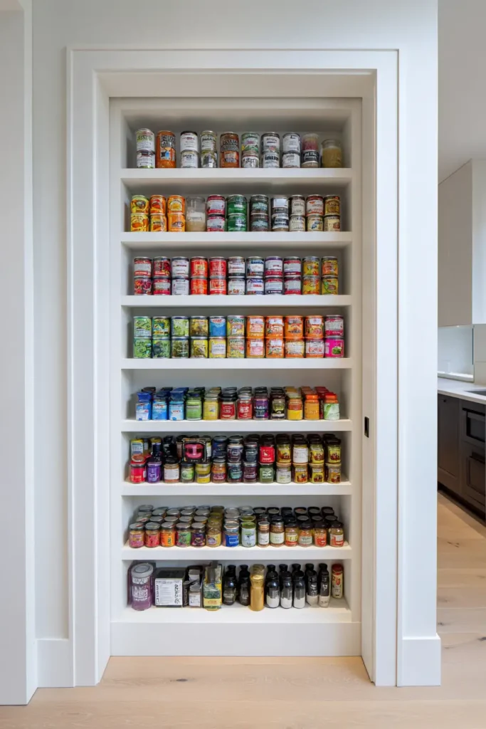 Recessed Niche Shelving Between Wall Studs