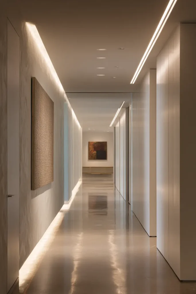 Recessed linear lighting