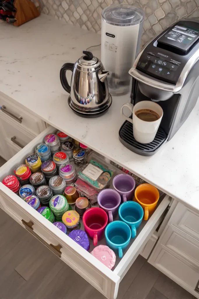 Set Up a Coffee and Beverage Station Outside the Main Cooking Zone