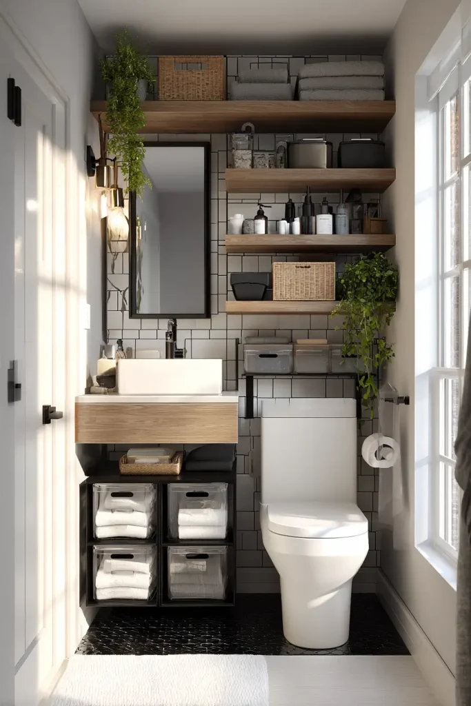 Use Stackable Clear Bins