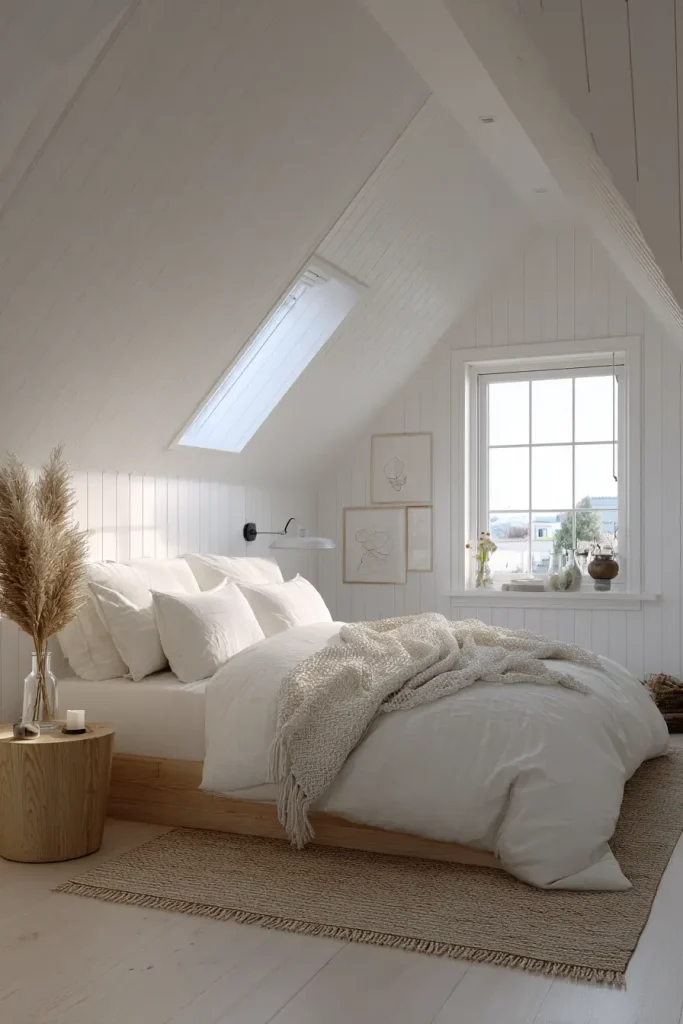 Use Wallpaper or Bold Paint on the Flat Gable Wall