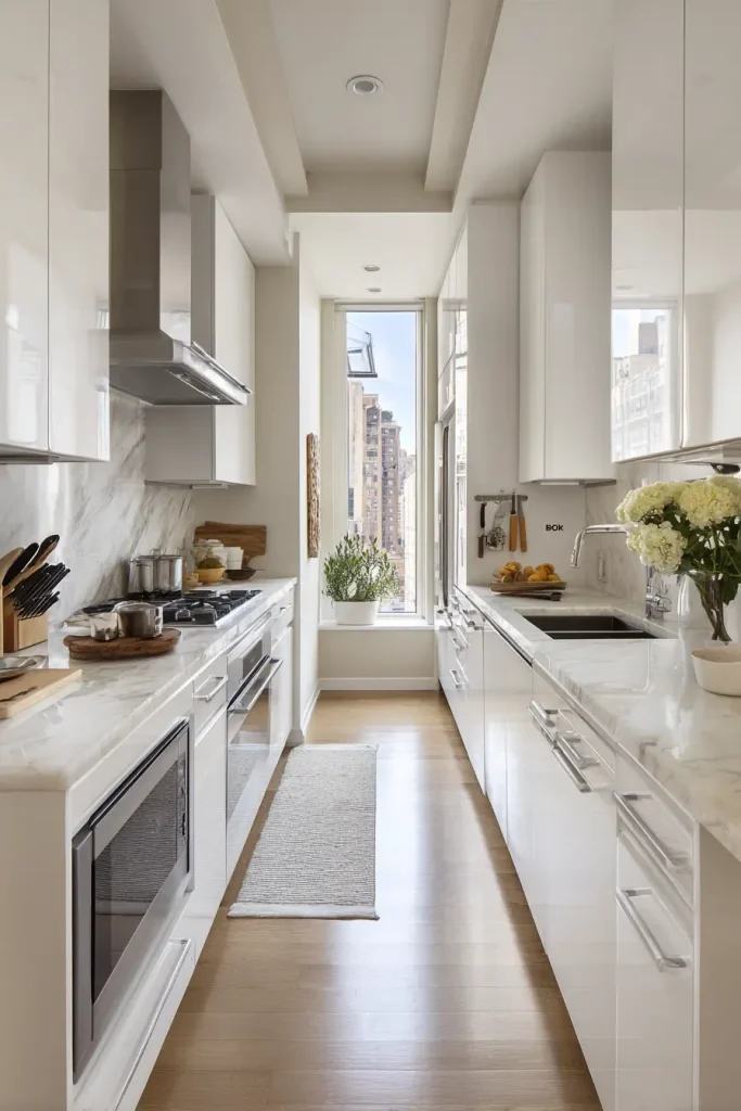 Use a Galley Layout With One Cook Per Wall