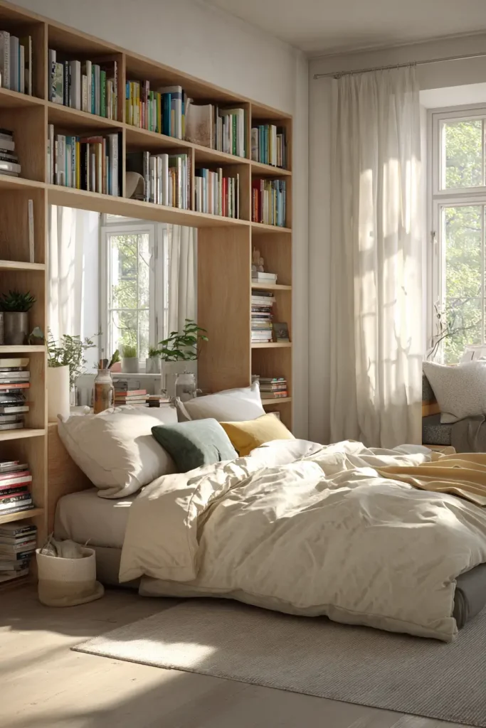  Use a Shelf or Bookcase as a Soft Divider