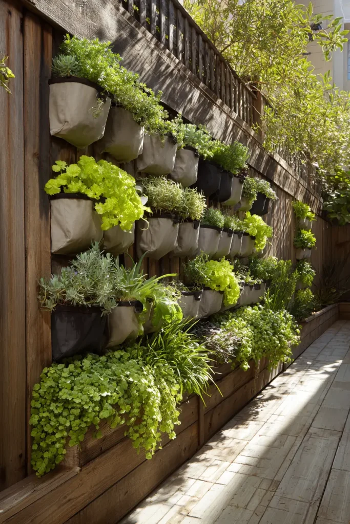 Use a Vertical Garden on Your Fence