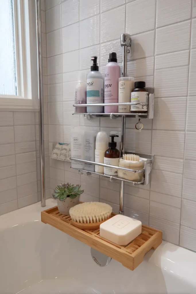 Your Shower Needs Storage Too, And You Do Not Need to Drill for It
