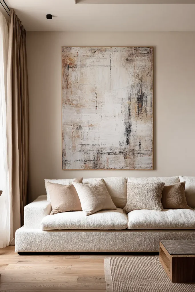 1. Go Big With One Oversized Piece (Not a Gallery Wall)