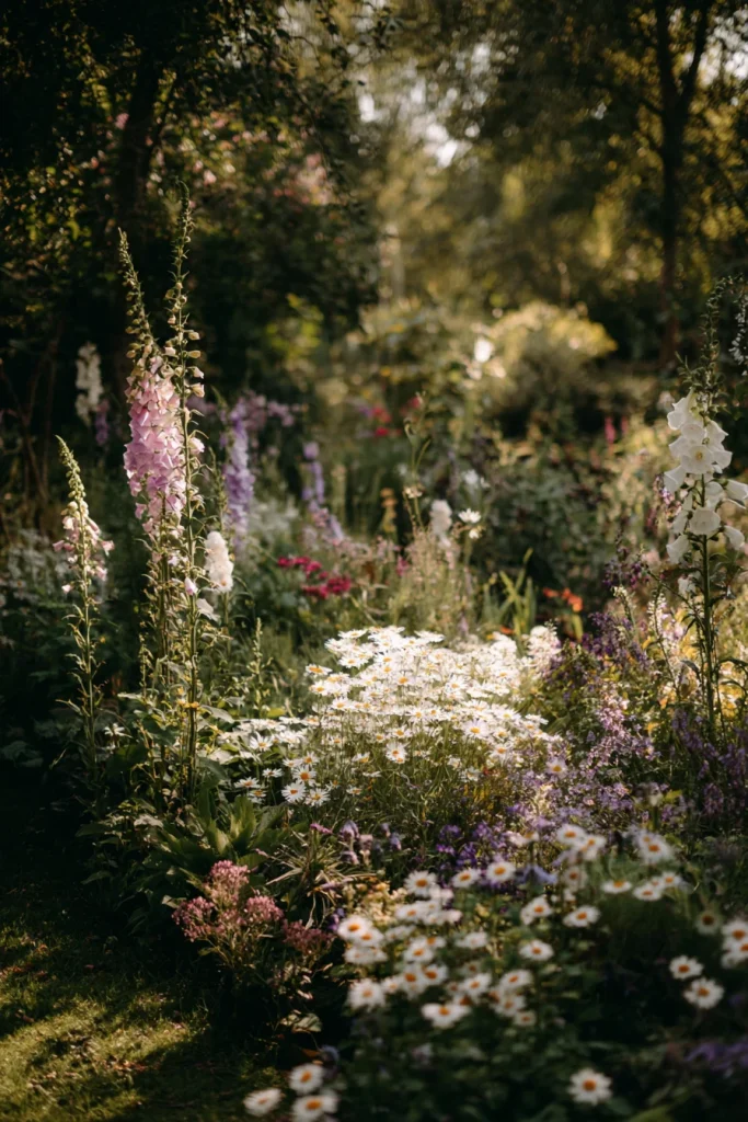 1. Plant flowers in loose, layered groups