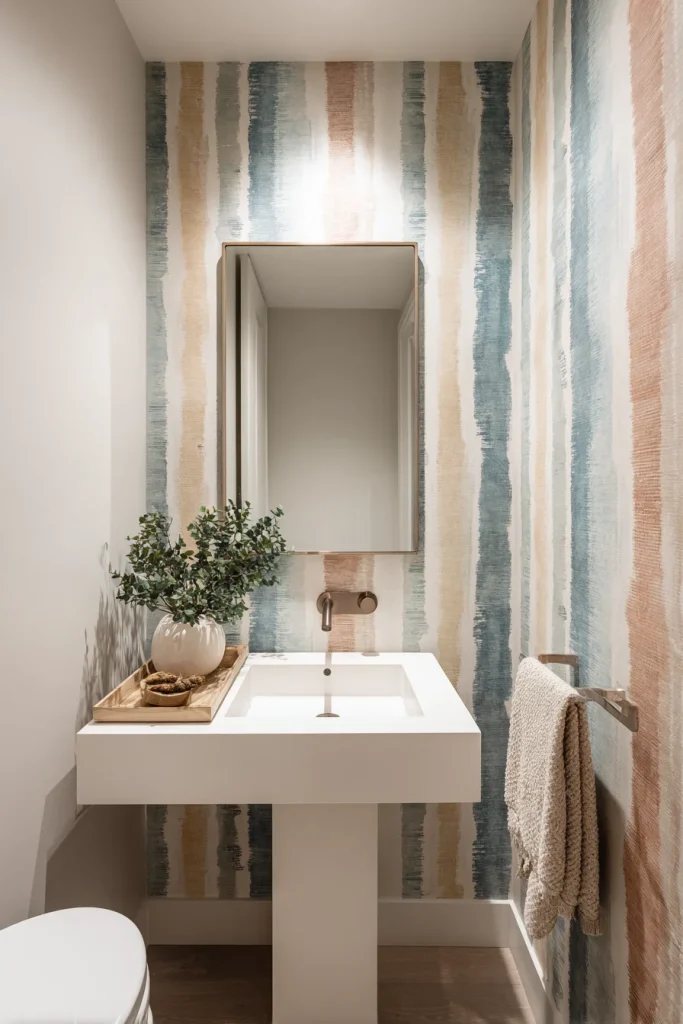 1. Use Peel and Stick Wallpaper for Instant Style