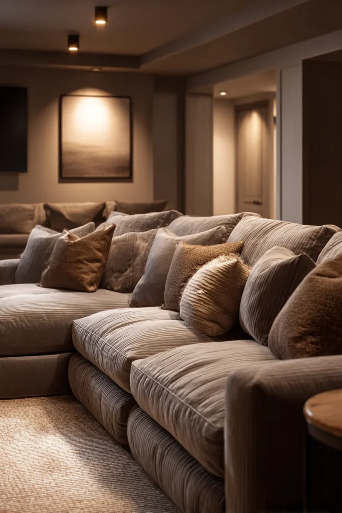 10. Choose a Massive, Deep Sofa (Not a Sectional)