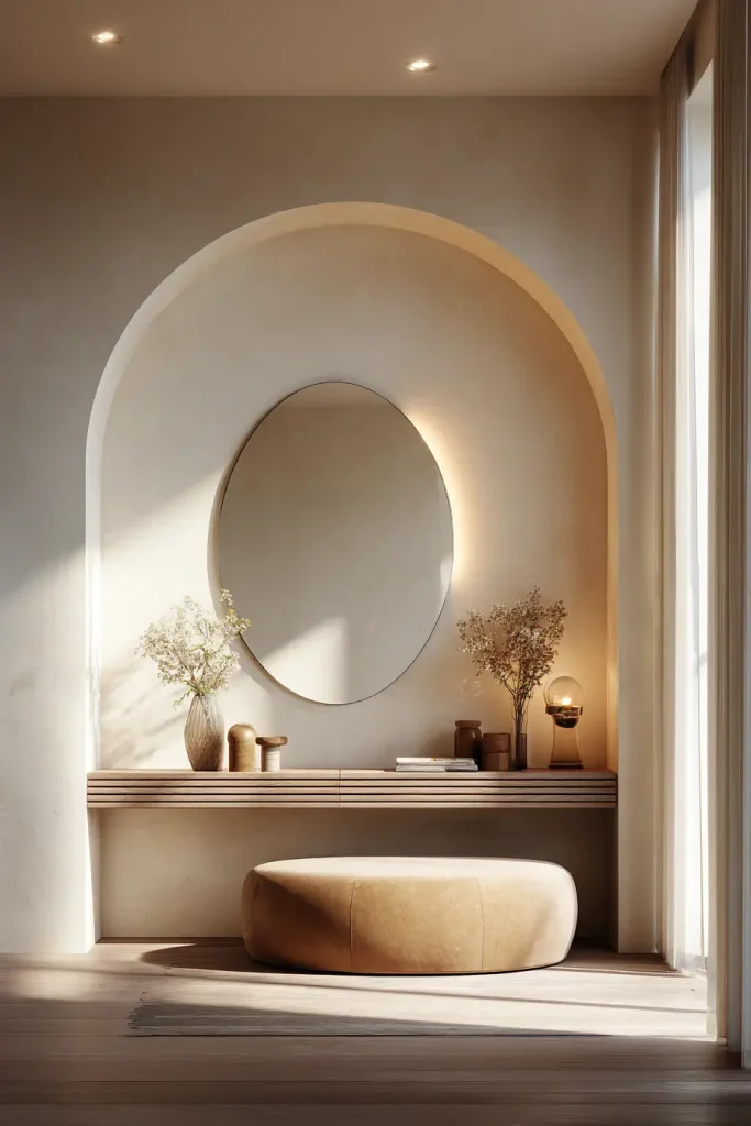 10. Curved Shapes Soften Hard Lines