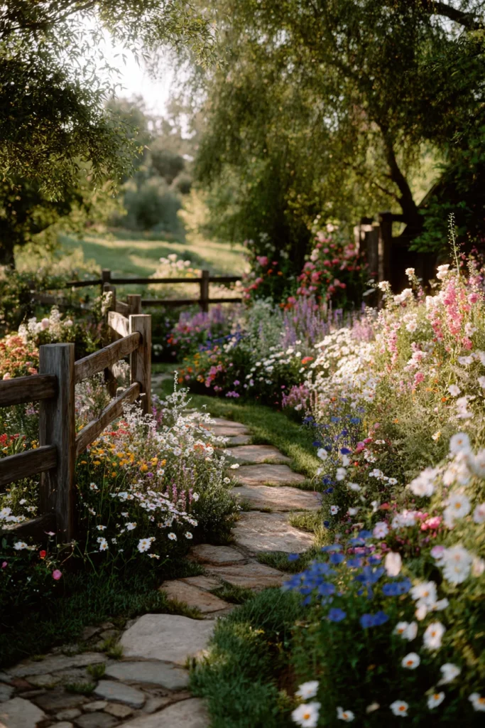 11. Create a flower filled border