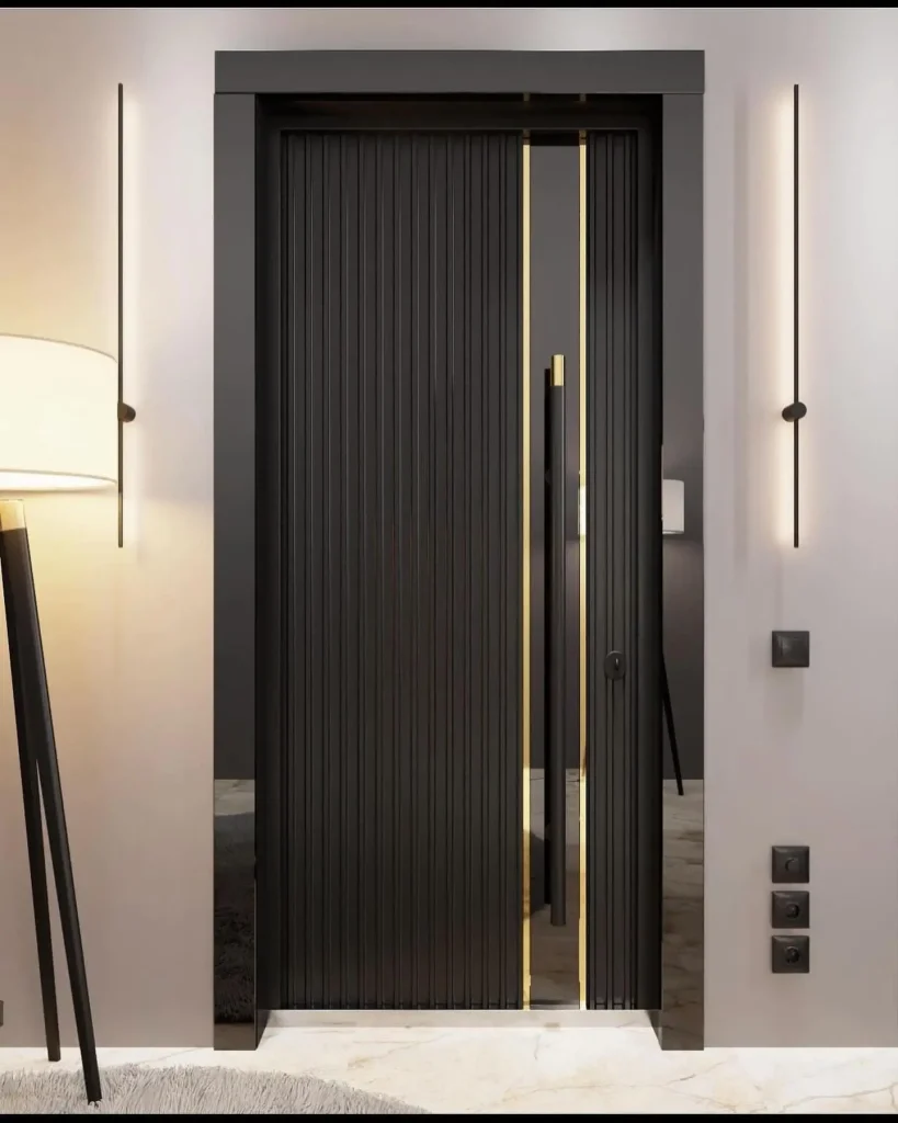 11. Painting the door a bold contrast color