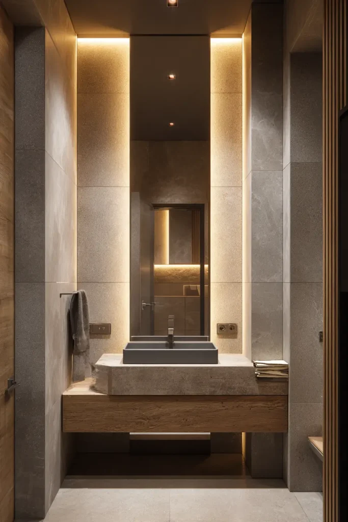 11. Tall Vertical Mirrors for Narrow Spaces