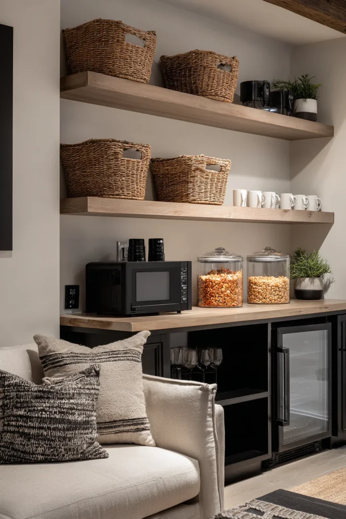 12. Add a Snack & Drink Station (So You Don’t Leave)