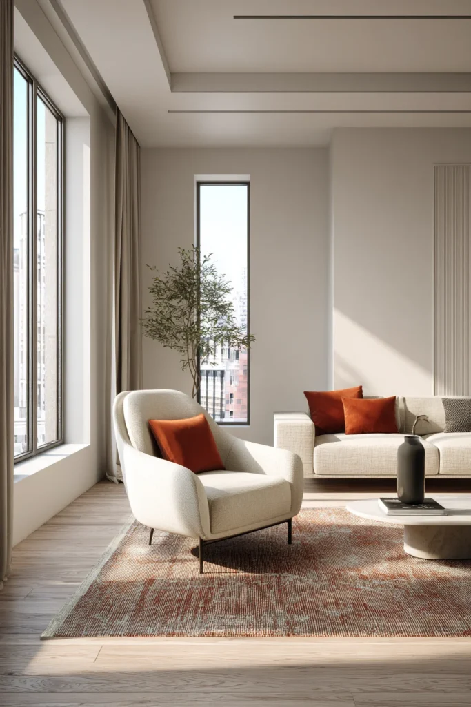 12. Add one accent chair if space allows