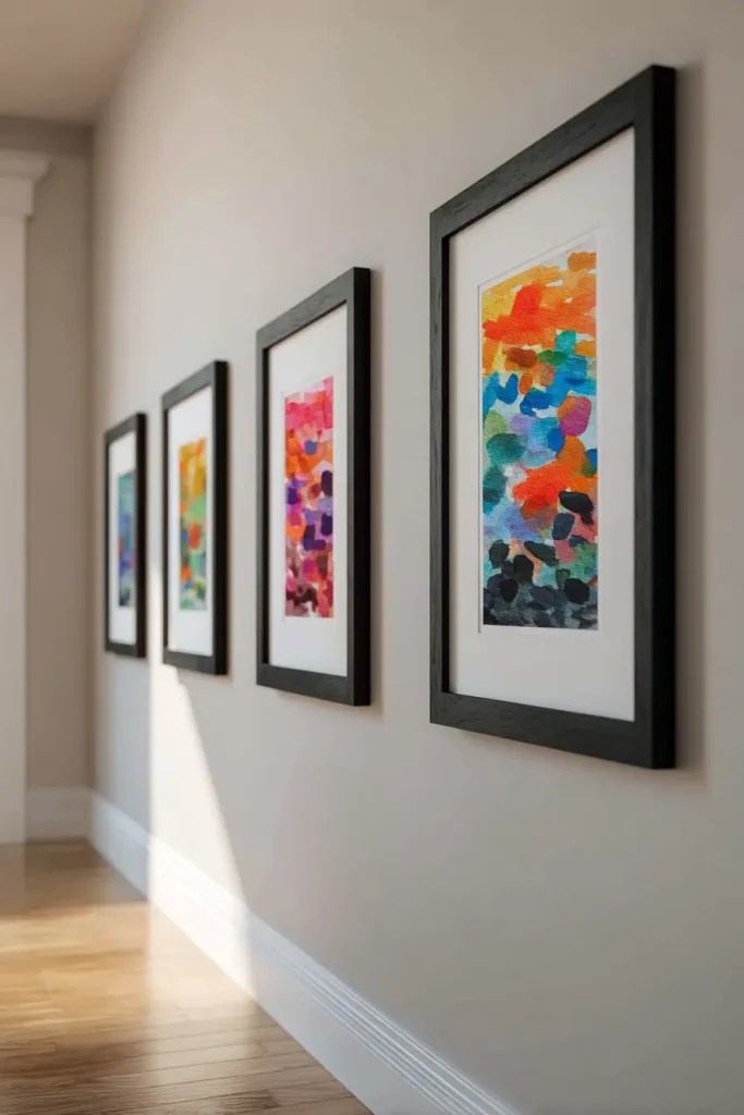 12. Frame Children’s Art Like Fine Art