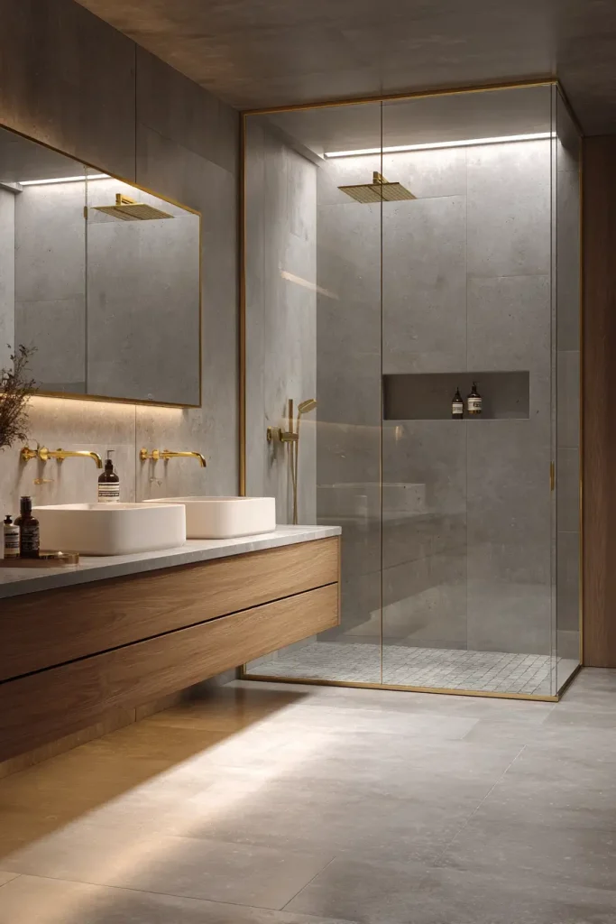 12. Low curb showers look easier and more expensive