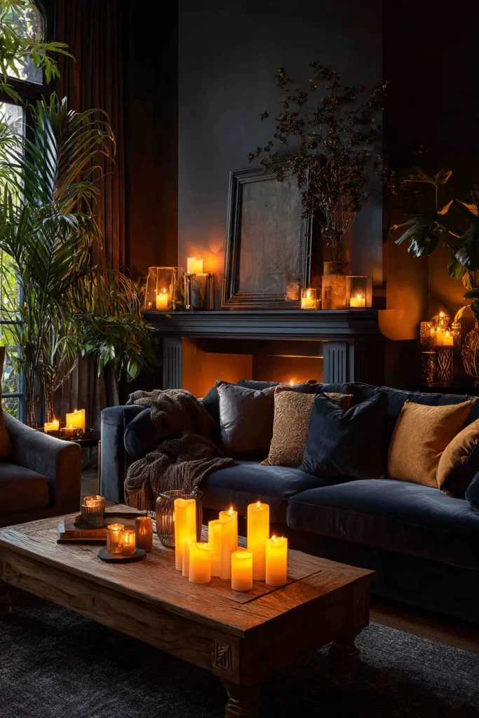 13. Add Candle Clusters (Battery-Operated with Real Wax)