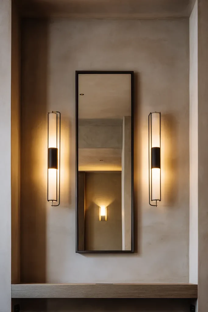 13. Hang a Pair of Matching Sconces (Plug In or Battery)