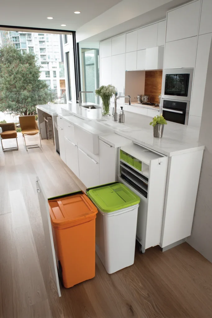 13. Hide the trash and recycling