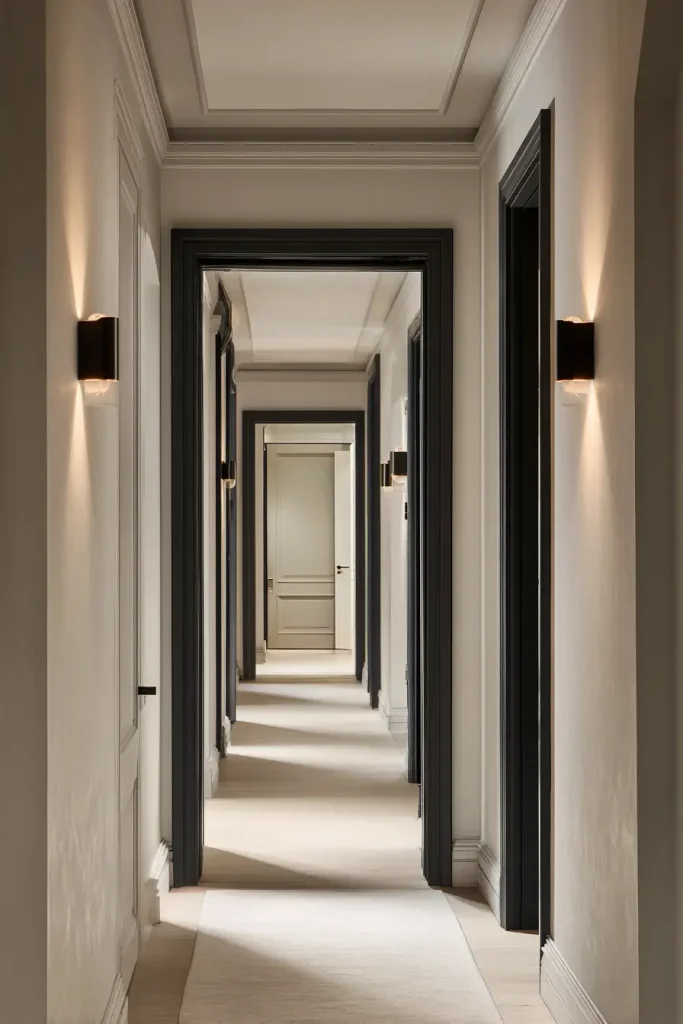 13. Paint the Door Frames a Dark Accent Color