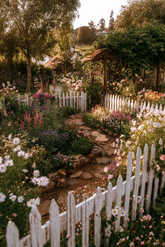 13. Use picket fencing or rustic edging