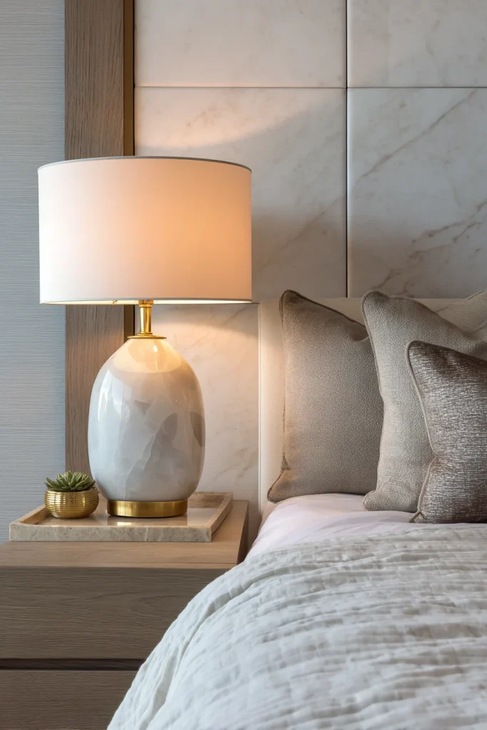 14. Natural Stone Accents (Travertine & Onyx)