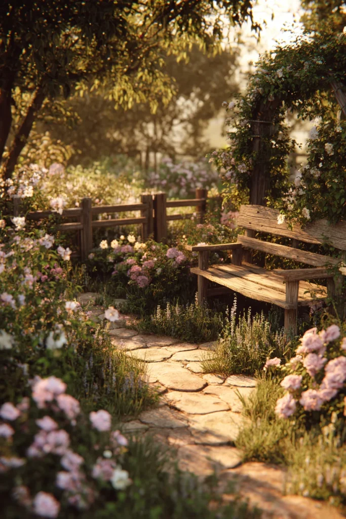 14. Plant fragrant flowers near seating or paths