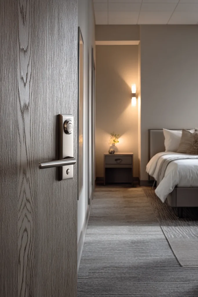 14. Switch to lever style door handles