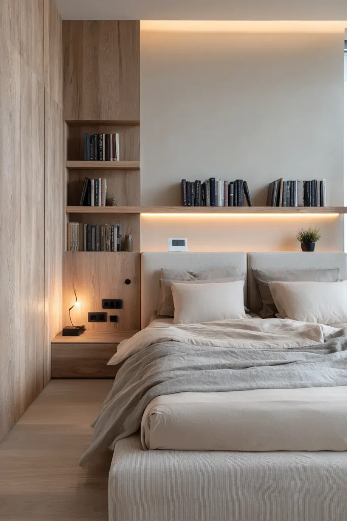 14. Use a Headboard That Adds Function