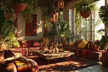 15 Afrohemian Home Decor Ideas with African Prints and Plants