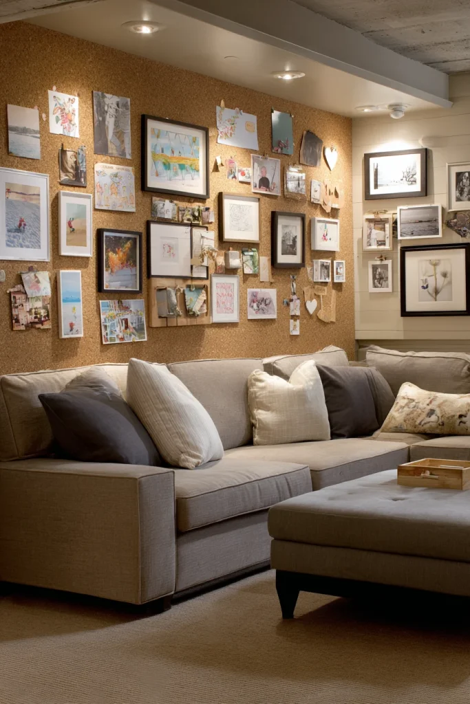 15. Add a “Family Memory Wall” — Personal & Warm