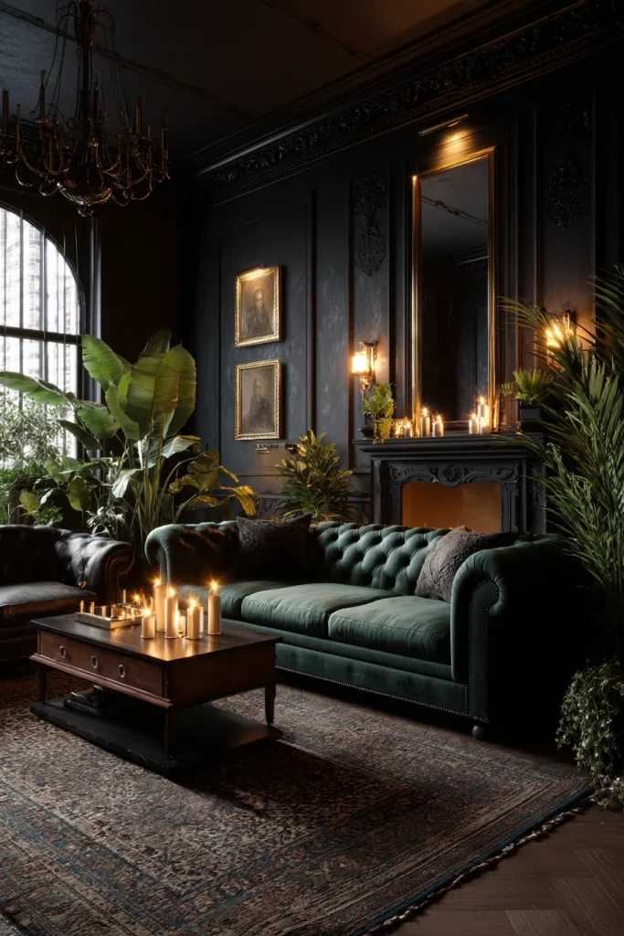 15. Paint the Ceiling a Darker Color (Creates Cocoon Effect)